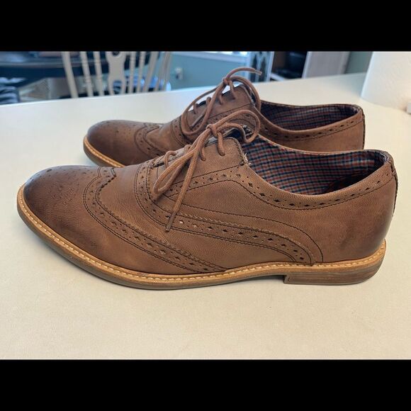 Ben Sherman - Men’s brown Birk Distressed Oxford Shoe - Picture 3 of 7